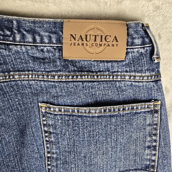 Vintage Nautica Mens Baggy Carpenters Jeans 42x29 Skater Hip Hop Y2K Grunge - Picture 5 of 16